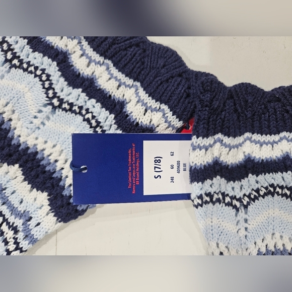 Limited too, Blue & white, girls knit crop top. New with tags. Y2K vibes. - Picture 9 of 9